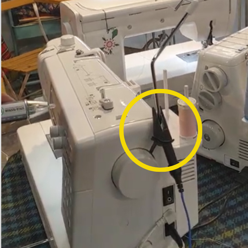 Cordon de mise à la terre (3m) avec pince crocodile L pour lit électrique, fauteuil électrique, table de massage, machine à coudre...