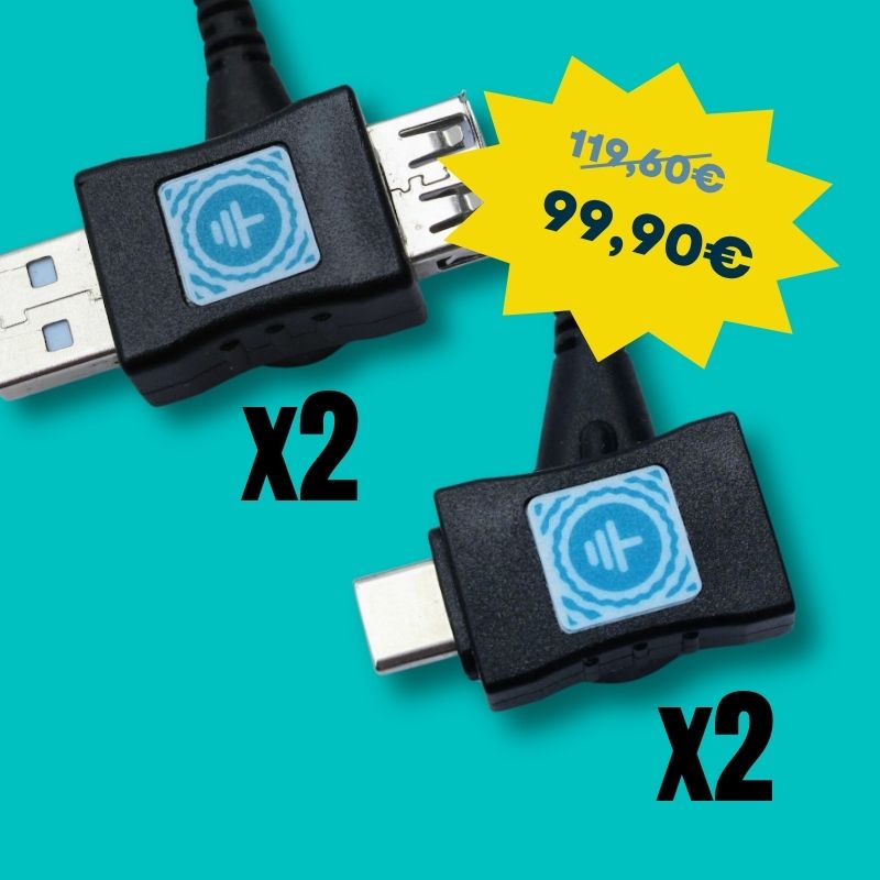 Adap'terre® 2 x USB-C + 2 x USB-A